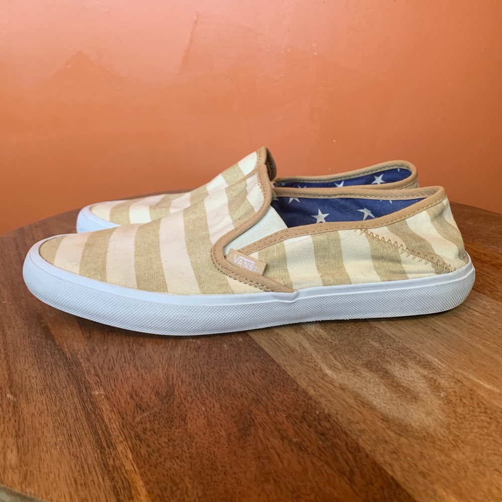 Vans Striped Slip ons